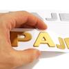1pcs Car Rear Trunk Body Sticker ABS Gold Silver PAJERO Logo Sticker Letters Nameplate Car Emblem Badge Decal
