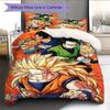 Set cu cuvertură și fețe de pernă cu model de desene animate Decorare casă Cadou de ziua de naștere (1 * husă de pilotă + 2 * fețe de pernă, fără miez)