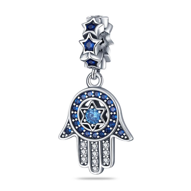 Newcopper Sparkling Zircon Devil'S Eye Horus' Eye Best Wishes Lucky Charms Beads Fit Pan Original Bracelets Diy Jewelry