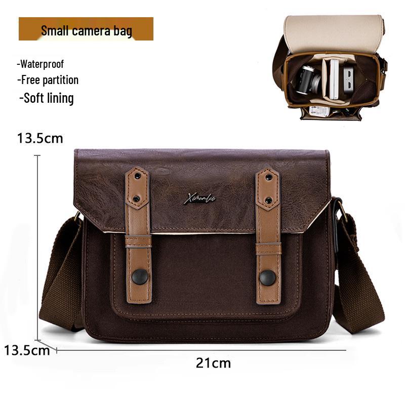 

Waterproof Retro Camera Bag for Fuji, Sony a7c, Canon r10, Nikon z30/ZFC - Single Shoulder Crossbody