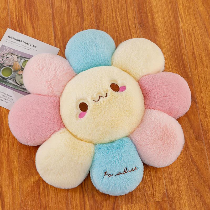 New Small Daisy Cushion Plush Toy Pillow Office Rabbit Hair Tatami Nap Pillow Car Pillow
