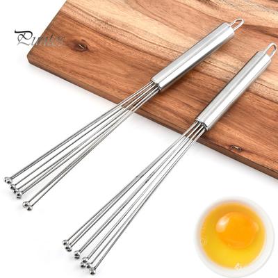 Edelstahl-Wellenperlen-Schneebesen-Set, 10 Zoll, 12 Zoll, rostfrei, bequemer Griff, leicht zu tragen, manueller Schneebesen, Küchen-Backwerkzeuge