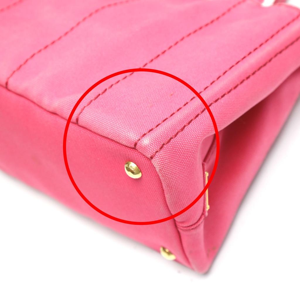 PRADA Canapa Kanapa mini tote Tote Bag canvas pink Women 1BG439 Used