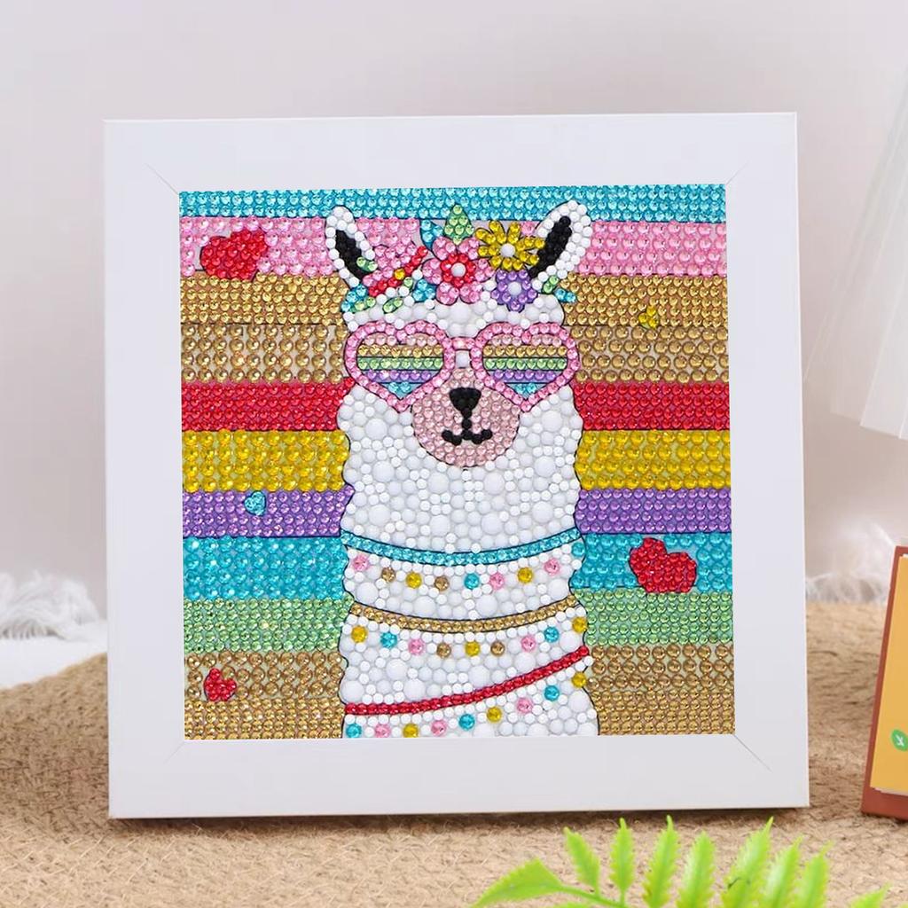 New Cartoon Diamond Painting 5D Diamond Handmade Diy Handmade Full Diamond With Frame Decorative Diamond Painting Wooden Photo Frame