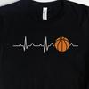 Basketball Heartbeat Shirt, Basketball Shirts, Basketball Gifts, Basketball Team Shirt, Basketball Coach Shirt, Coach Gifts