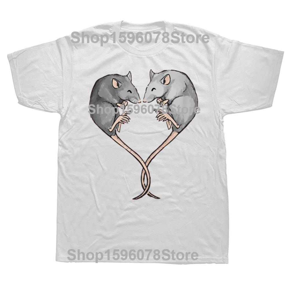 Summer Funny Mother of Rats Men T Shirt Streetwear Casual Short Sleeve Print Cotton Hip Hop Casual Rat Mom T-shirt Tops Tee