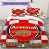 Custom Name Arsenal Pattern Bedding Uilt Set Uilt Cover Pillowcase Home Decoration Birthday Gift (1*duvet Cover+2*pillowcase Without Core)