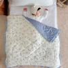 Kindergarten Nap Soothed By Beanie Velvet Child Quilt Baby Cartoon Thickened Quilt Lotus Leaf Edge Baby Autumn And Winter Quilt