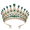 Antike Bronze Barockkrone Elegante Antike Griechische Tiara Exquisite Königinnen Tiara Krone Party
