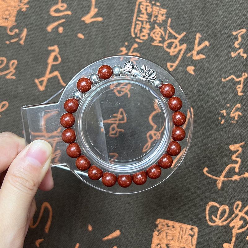 Classic Red Musk Scented Bead Bracelet - Double Wrap DIY Jewelry Gift Box