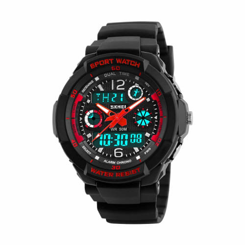 

Waterproof, Multi-Function Watch for Boys, Perfect for School Entrance, Birthdays, Christmas, and Sports, Includes Japanese Instructions, Analog-Digit