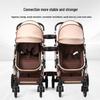 Detachable Twin Dragon & Phoenix Lightweight Folding Stroller for Newborns and Infants