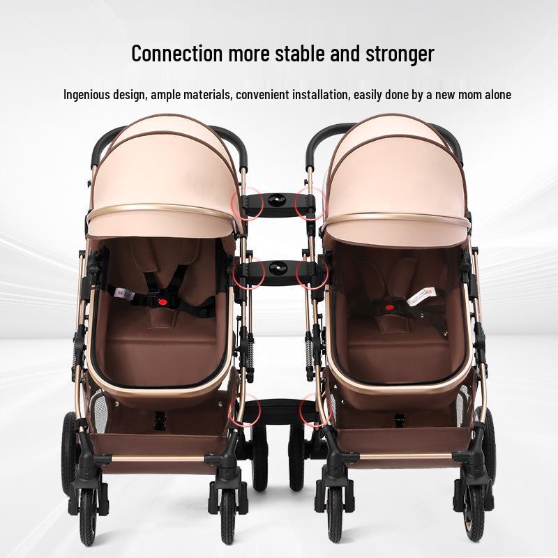 Detachable Twin Dragon & Phoenix Lightweight Folding Stroller for Newborns and Infants