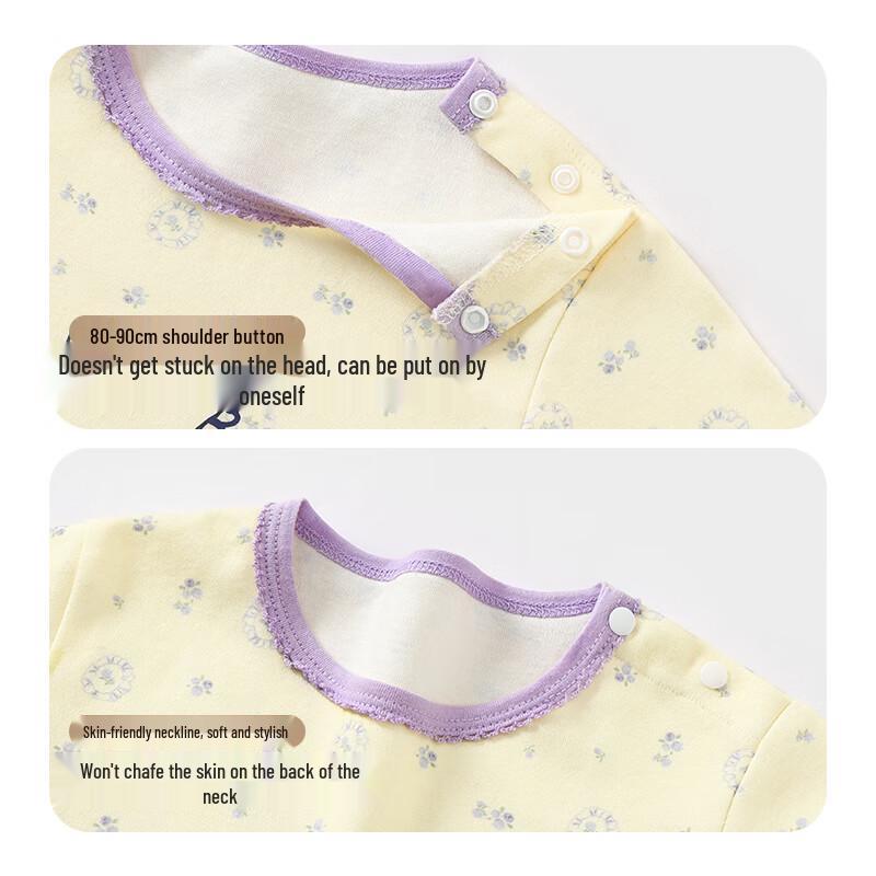 Badi Badi Baby Girls' Pure Cotton Pajama Loungewear Set
