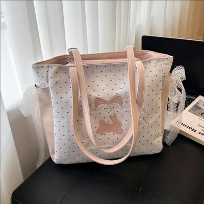 Polka Dot Messenger Bag Cute Animal Cartoon Shoulder Bag Fashion Versatile Casual Backpack