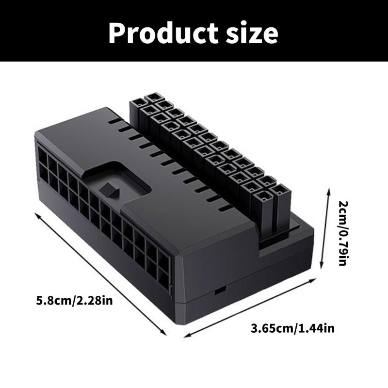 24Pin Male To Female Motherboards Power Connector Plug For 5V 3Pin ARGB Synchronized Connection Vertical Shape