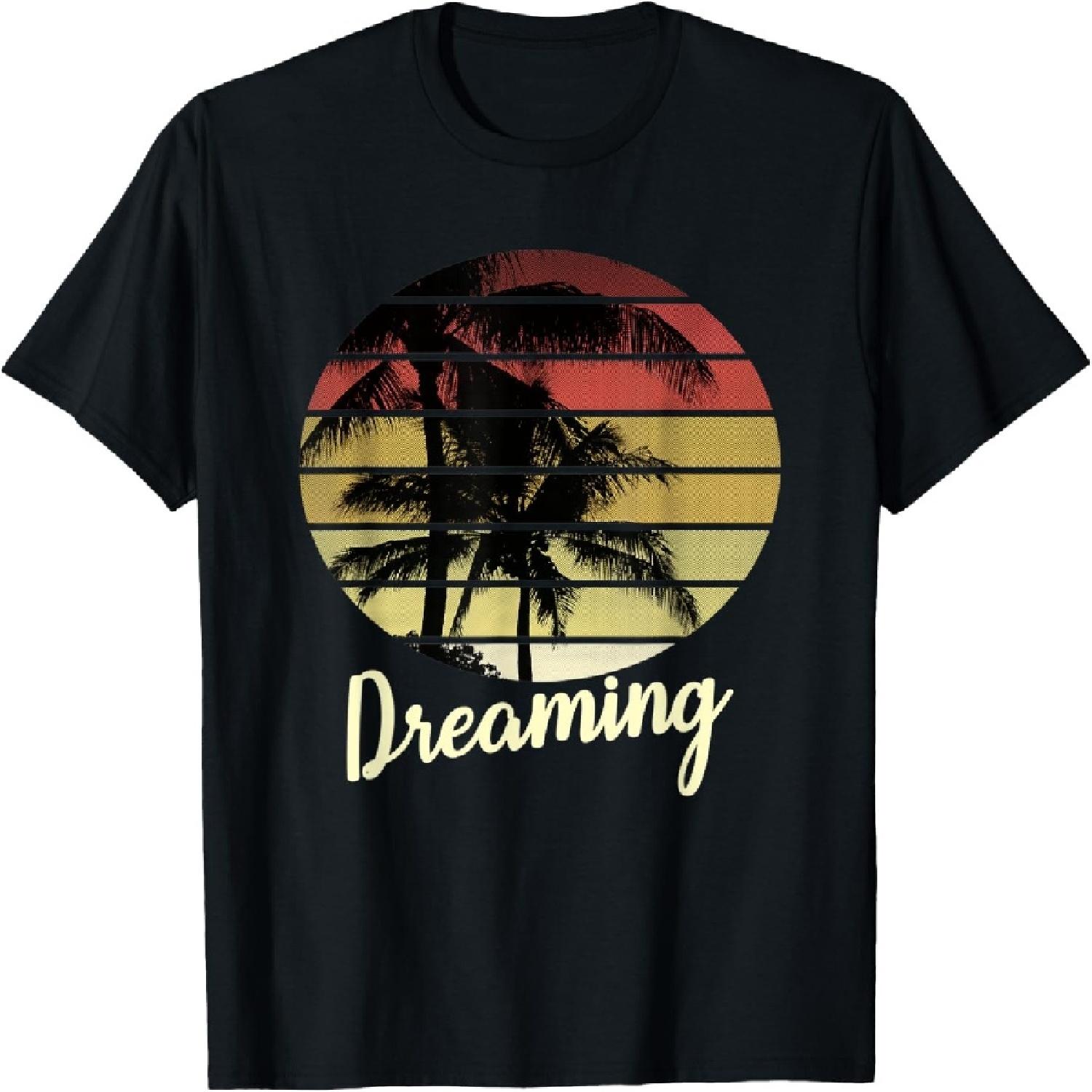 Vintage California Dreaming Retro Surf California Sunset T-Shirt(2) S