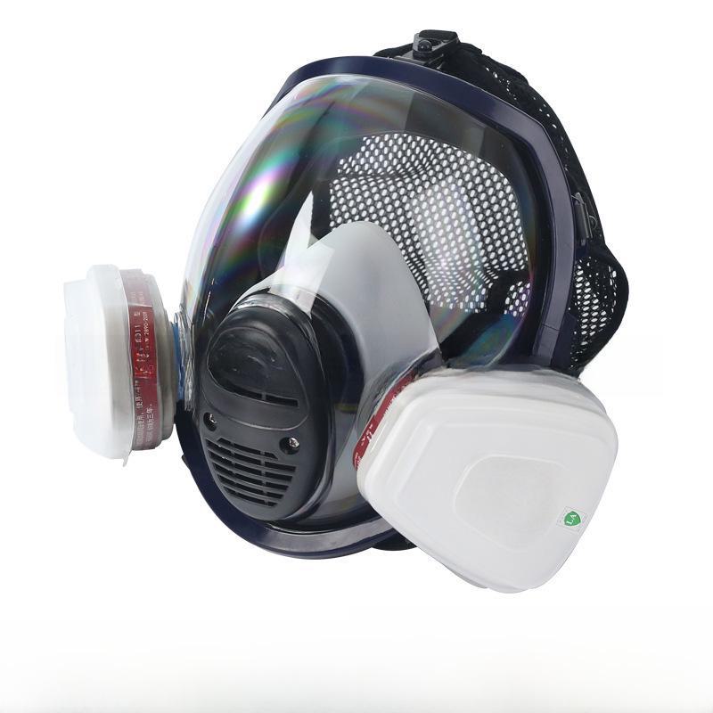 Multifunctional Gas Mask for Spray Painting, Pesticides, Chemical Protection & Grinding Dust with Spherical Design