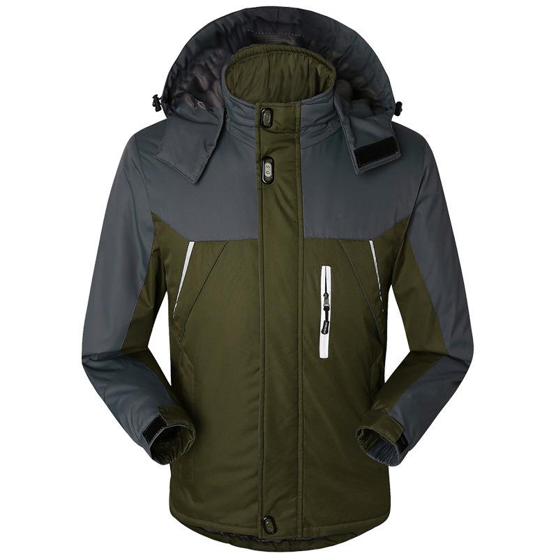 Jacket Fleece Thickened Warm Outdoor Cotton-padded Jacket Mountaineering Travel Sports Jacket Men's Casual Jacket