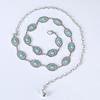 Europe American Style Turquoise Waist Chain Metal Women's Body Jewelry  Decoration