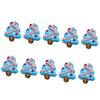 10Pcs Christmas Tree Glass Beads For Christmas Ornament Handmade Bracelets