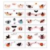 12pcs Waterproof Halloween Face Tattoo Portable Halloween Bat Face Stickers  Enhance Atmosphere
