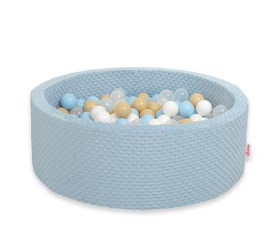 Piscine à balles sèche Minky H-30 cm avec 300 balles - bleu brumeux