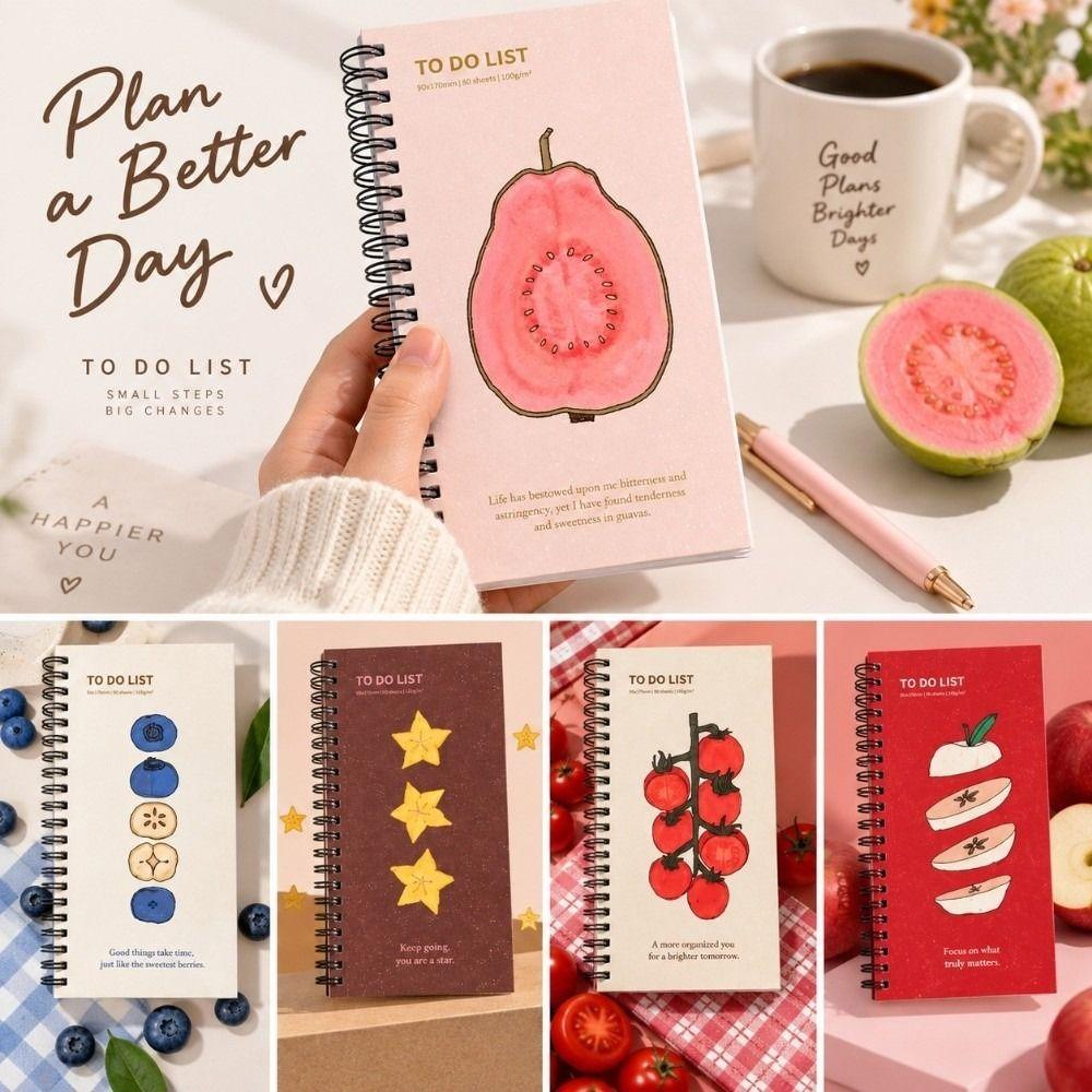 Spiral Bound To Do List Notebook Portable Habit Tracker Journal Self Discipline Habit Tracking