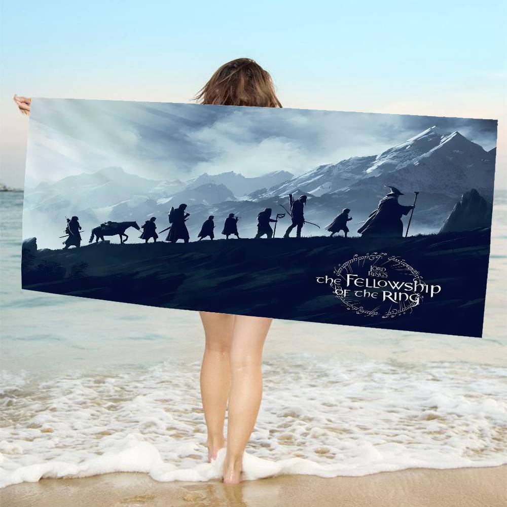 L-Lords Game Rings Microfiber Blanket Quick Drying Beach Towels Oversized Printing Super Absorbent Pool Towel Blanket