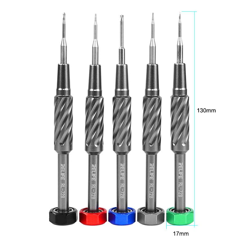 

RELIFE RL-728A RL-728B 2D Sturdy Repair Screwdriver Set for Mobile Phone and Laptop Strong Magnetic Bolt Driver Tools