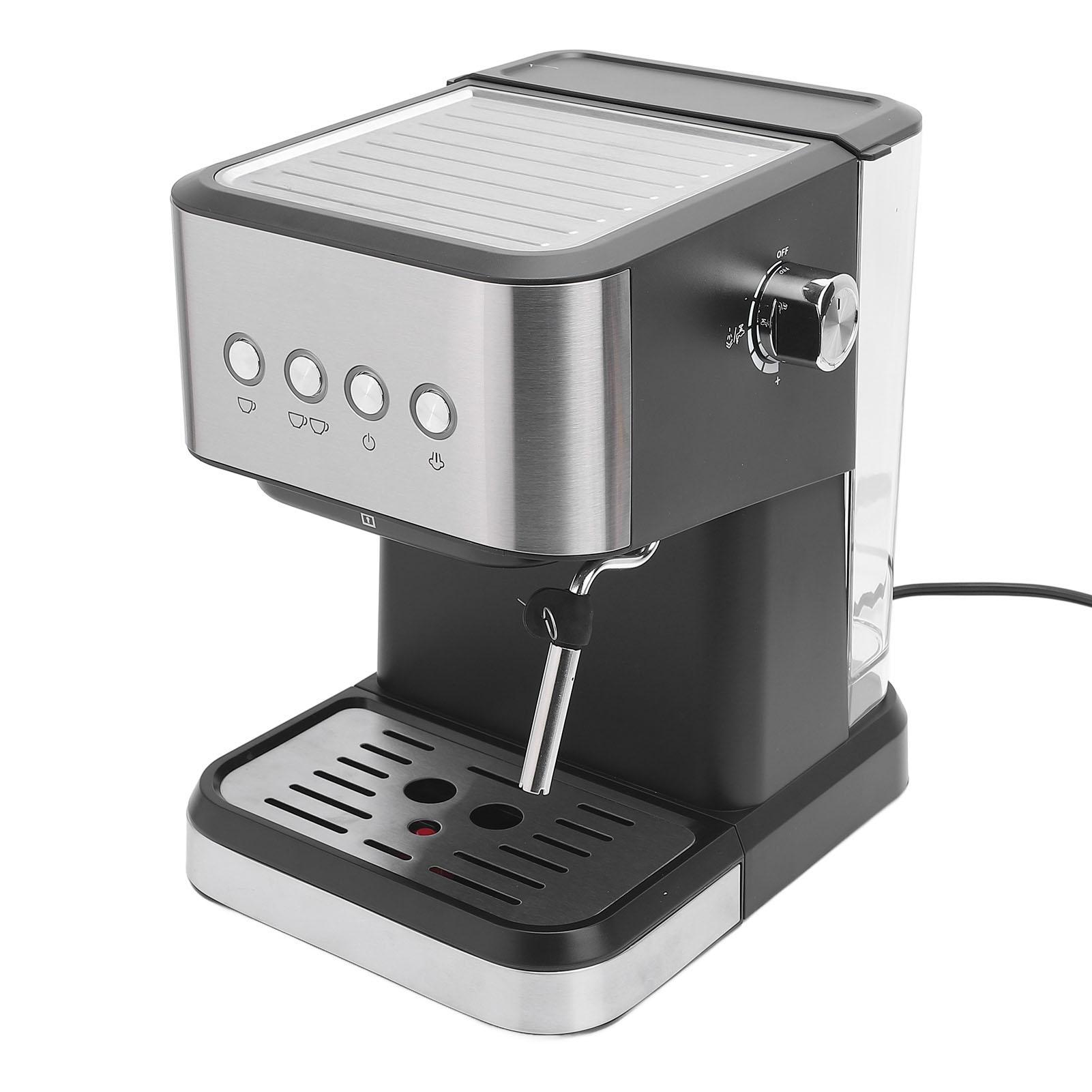 

Полуавтоматическая компактная кофемашина 20 бар, кофеварка с капучинатором, паровое сопло, резервуар для воды 1,5 л, быстрый предварительный нагрев L