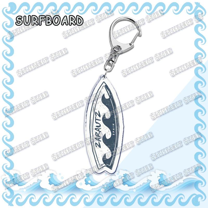 Waves Surfing Surfboard Keychains for Accessories Bag Bicycle Pendant Keyring Jewelry Fans Creative Beach Travel Gift Chaveiro