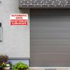 Automatic Gate Signs 12 × 8 Inches Aluminum Notice Do Not Push or Climb on Gate Signage Electronic Sel-Adhesive Outdoor for Shop Office Safety