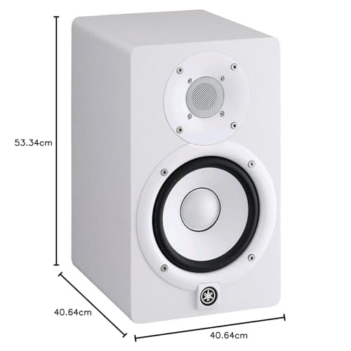 Yamaha HS Series Active Studio Monitor Speaker, White, HS5W (1 unit)