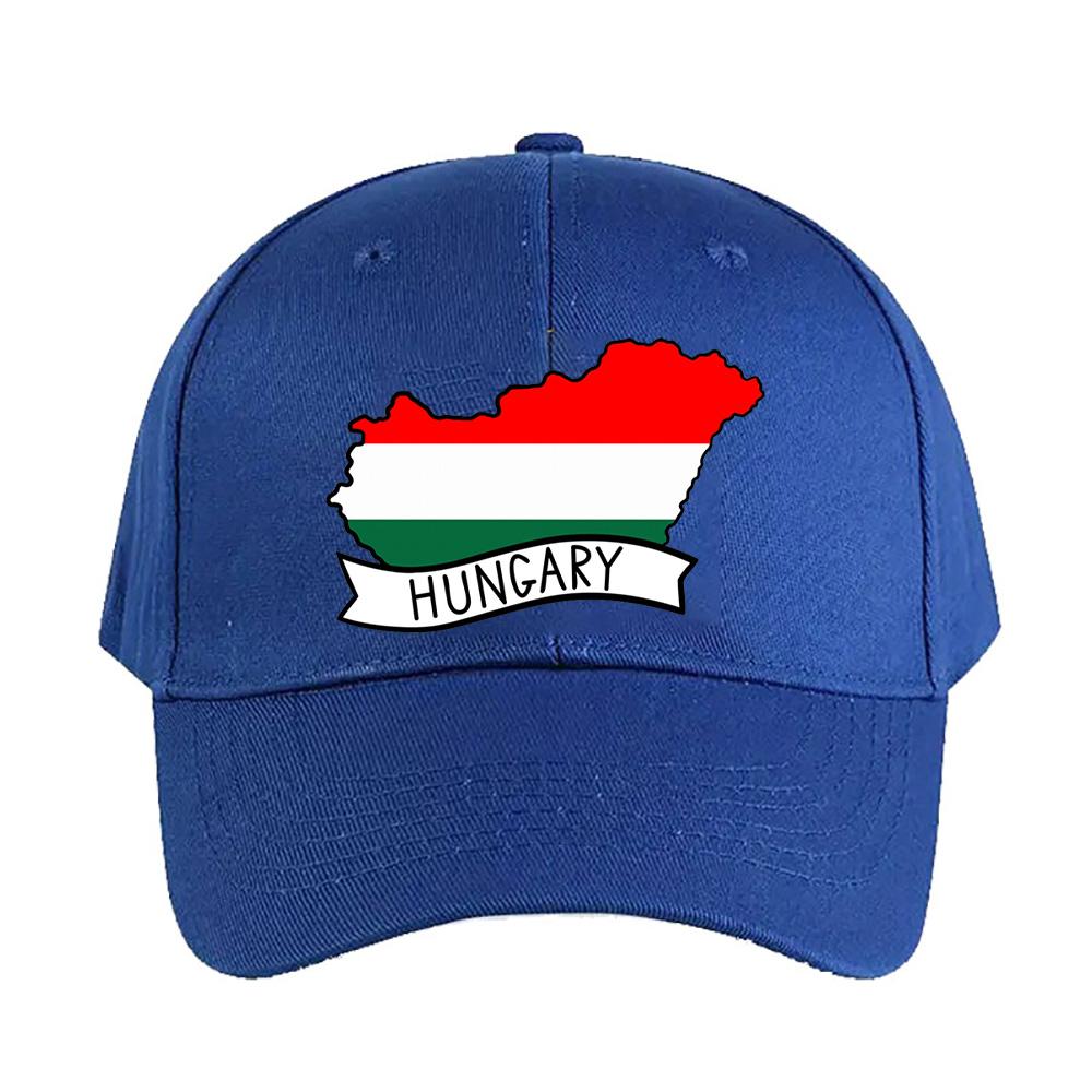 Hungary Flag Map Baseball Cap Woman Men Summer Casual Sun Hat Adult Adjustable with Curved Brim Hiking Fishing Hat