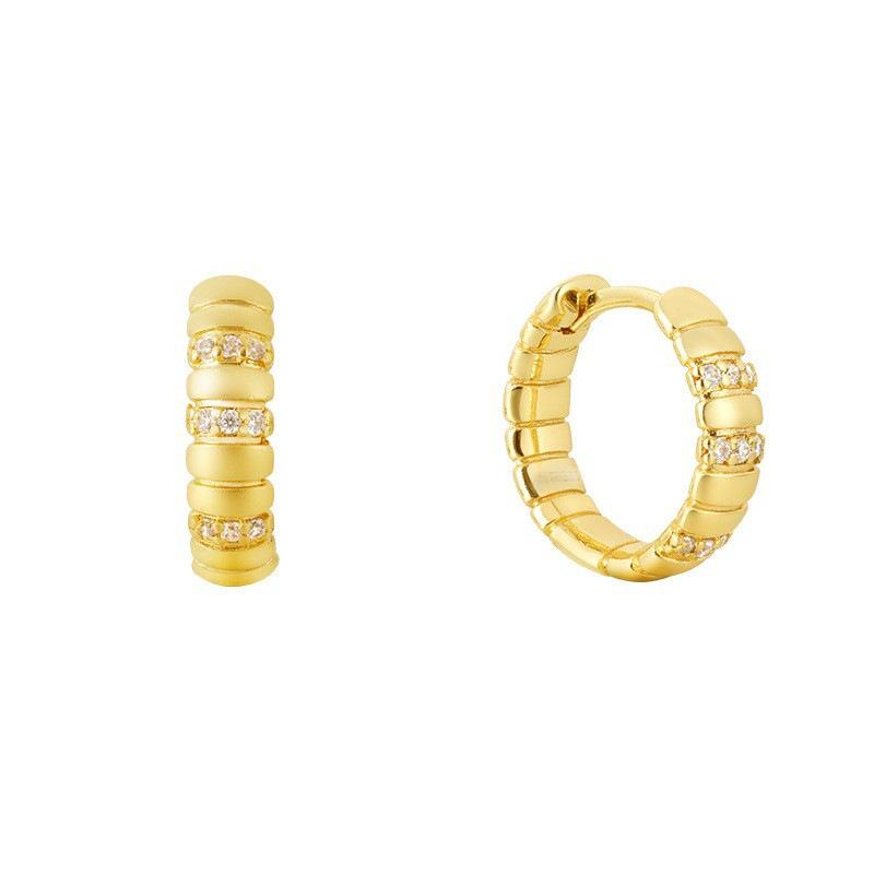 Versatile Geometric Circle Earrings: Stylish, Layered, and Trendy Ear Studs for Women