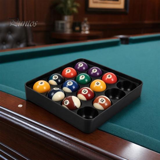 Billiard Ball Organizer Tray for 16 Balls, 3D Printed Pool Raised Edge Holder Holder, Snooker Carrying Storage Tray, Table Accessories