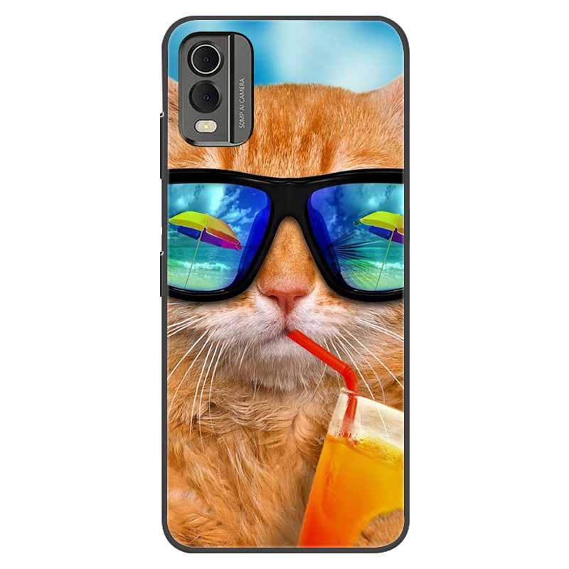 For Nokia C32 Case Shockproof Soft silicone TPU Back Cover For Nokia C32 C 32 Phone Cases NokiaC32 Cute Cartoon Fundas Shells