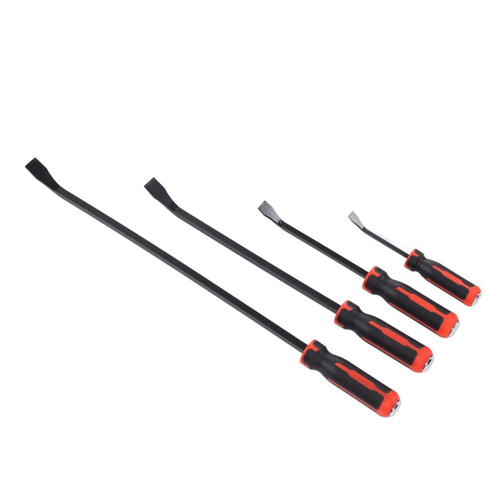 Conjunto de 4 Peças Pé de Cabra com Ponta Angulada 8in 12in 18in 24in 60HRC Reforçado 30 graus Curvado Pé de Cabra para Reparo de Pneus de Carro