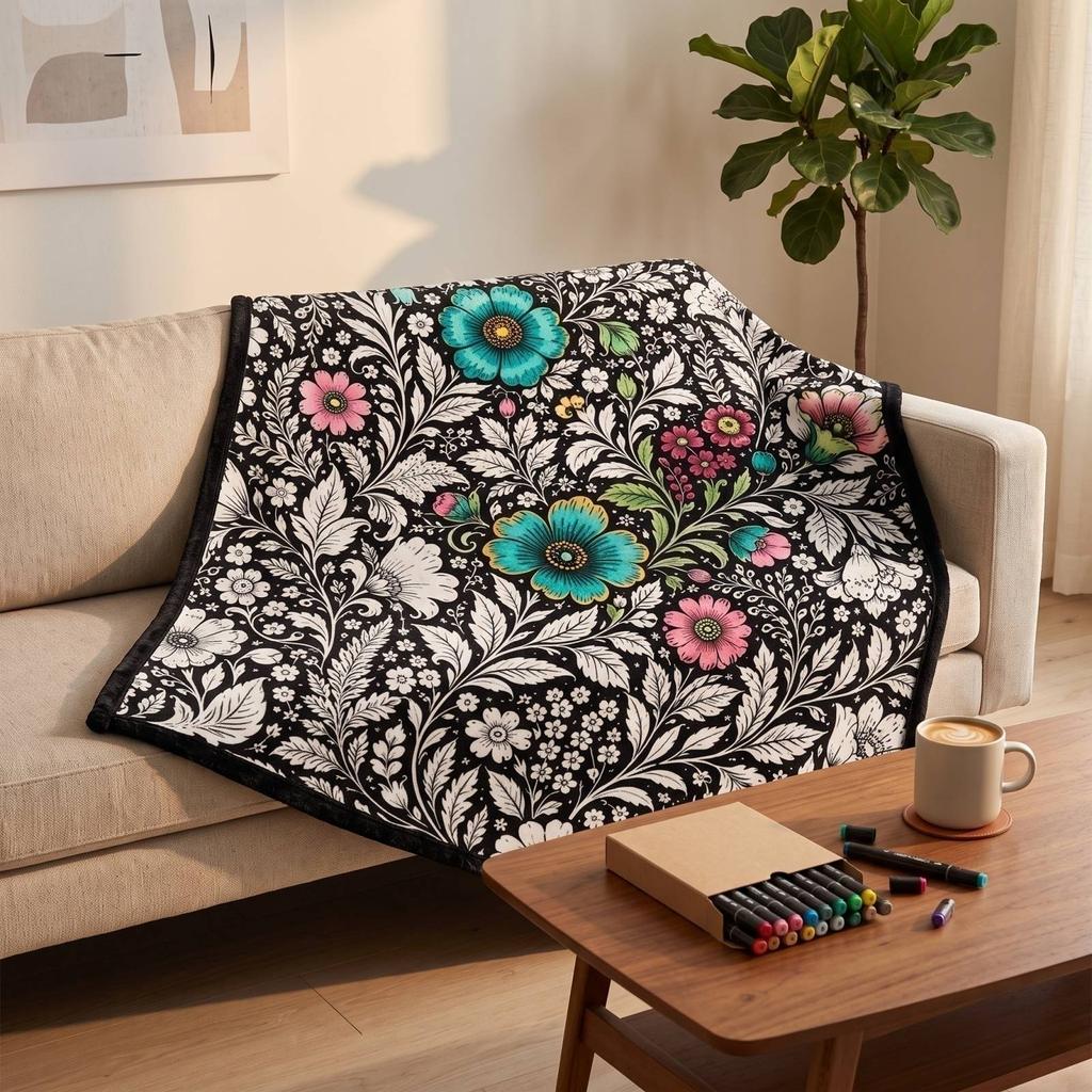 Großes Ausmalbild mit Buntstiften - 127 cm für Zeichen- und Malaktivitäten für Kinder