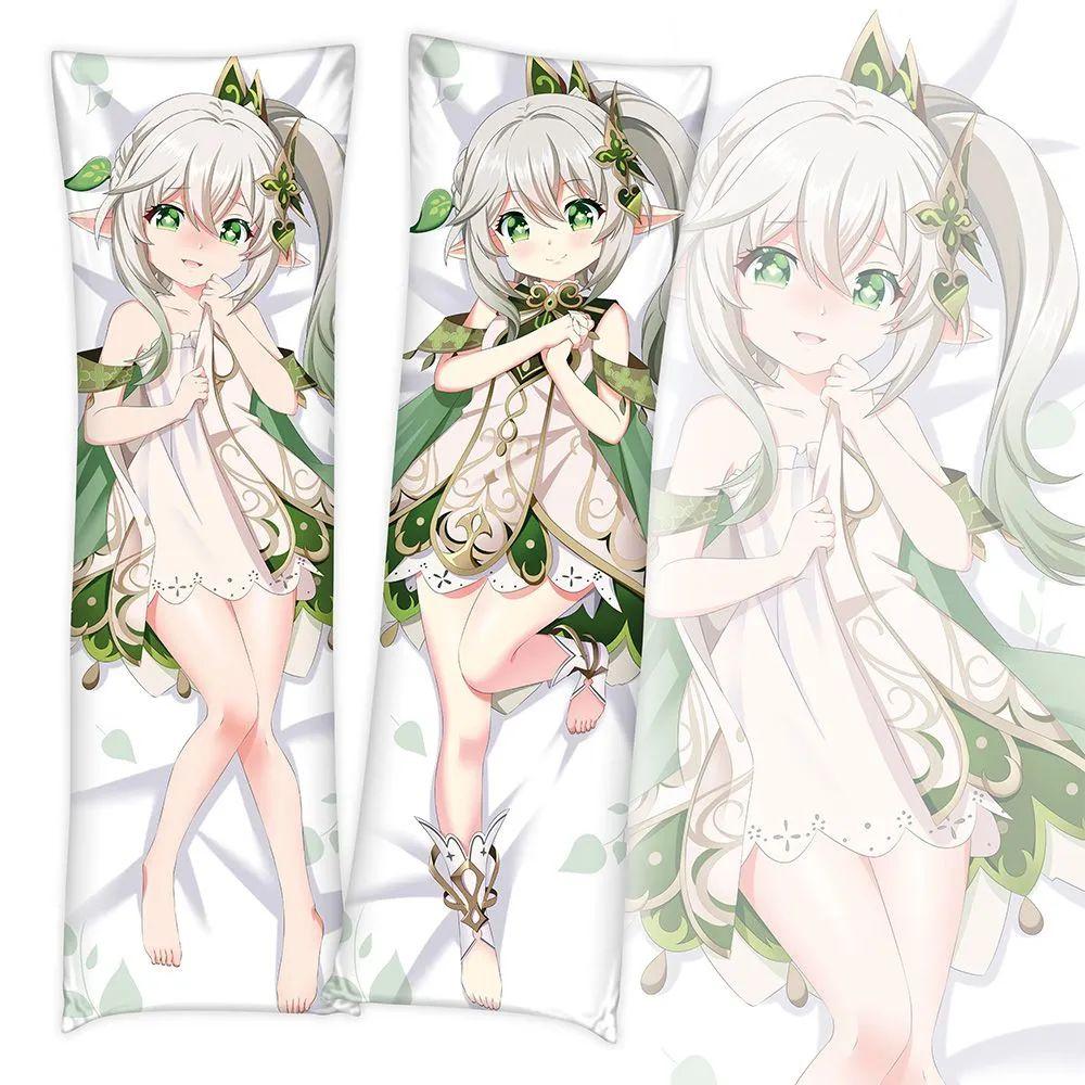 Game Genshin Impact Keqing Pillow Case Dakimakura Zhongli Costume Body Throw Cushion Double-sided Pillowcase