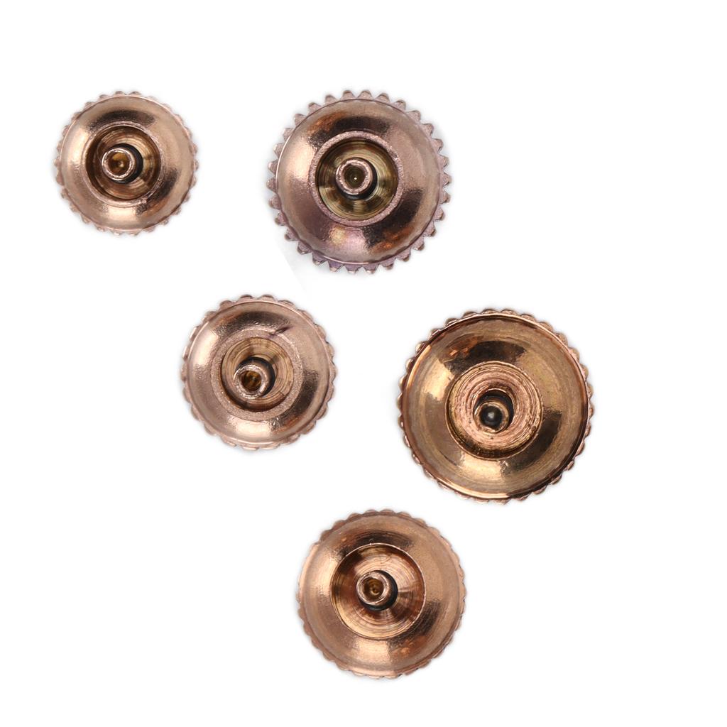 Parti della corona dell'orologio Comodo accessorio per la corona dell'orologio in acciaio pieno assortito per la riparazione dell'orologio