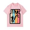 Men's 100% Cotton Crew Neck Short Sleeve T-Shirt, Retro Jazz Saxophone Colorful Print Casual Comfortable Tee for Music Lovers Daily Wear