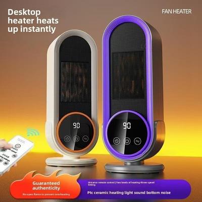 1200W High Power Desktop Electric Heater Touch Screen Timing Electric Warmer Home Office Winter Portable Space Heater