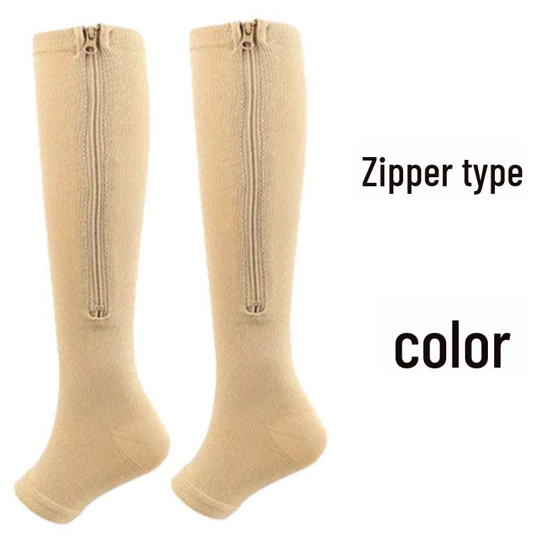 

Спортивные компрессионные носки на молнии - эластичные, с перекрестным дизайном L/XL