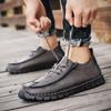 Autumn Men's Shoes Breathable Leather Men's Casual Leather Shoes Driving Flat Shoes Comfortable and Versatile Korean Version Casual