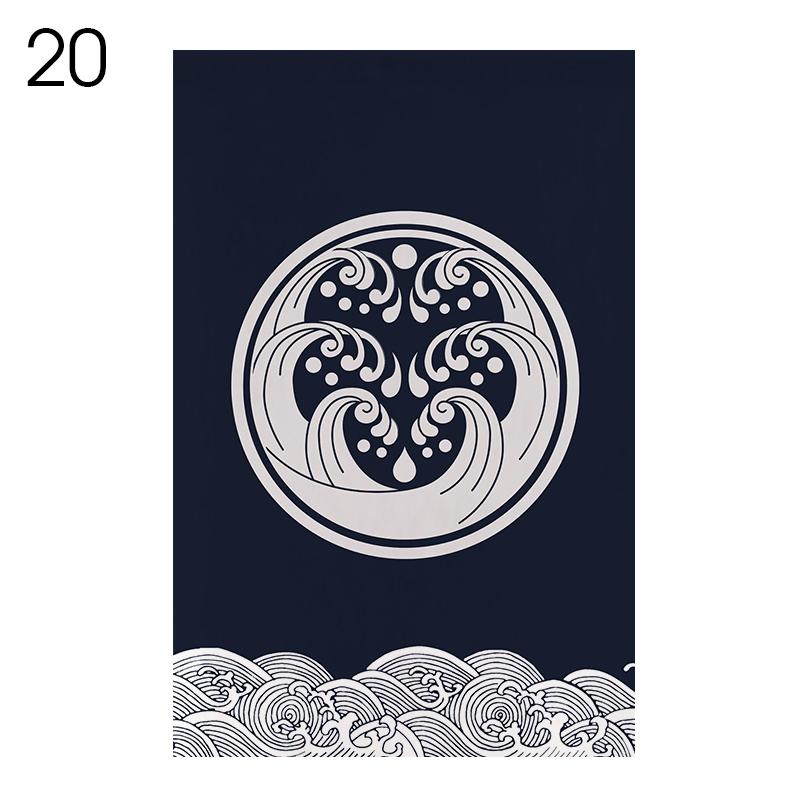 Japanese Tea Room Partition Pennant Kitchen Door Head Curtain Teahouse Hanging Short Curtain Sushi Restaurant Pub Bar Decor