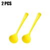 2 PCS Porcelain Soup Spoon Round-Bottom Ceramic Chinese Style Spoons for Home and Restaurant, Use for Coffee, Tea, Yogurt and Desserts, 6.7 inch