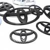 Front Grille Rear Trunk Emblem Logo Badge 3D ABS Black Carbon Fiber for Corolla Camry RAV4 Yaris Highlander C-HR Prius