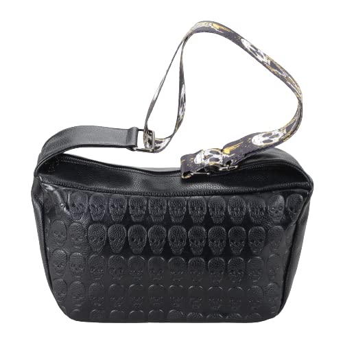 

[BLACK JACKALL CROWN] Embossed Skull Decoration Mini Shoulder Bag (Unisex) TH0192